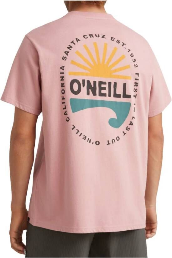 O'Neill T-shirt Vinas Roze Heren