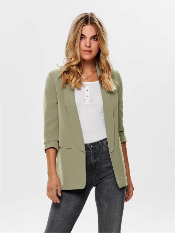 Only 3 4 blazer voor dames onlelly life Groen Dames