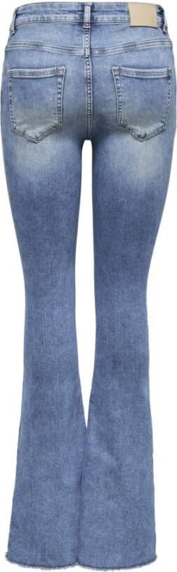 Only Blush Mid Retro Jeans Blauw Dames