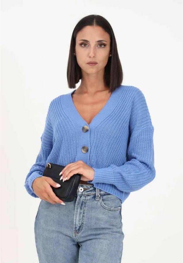 Only Cardigans Blauw Dames