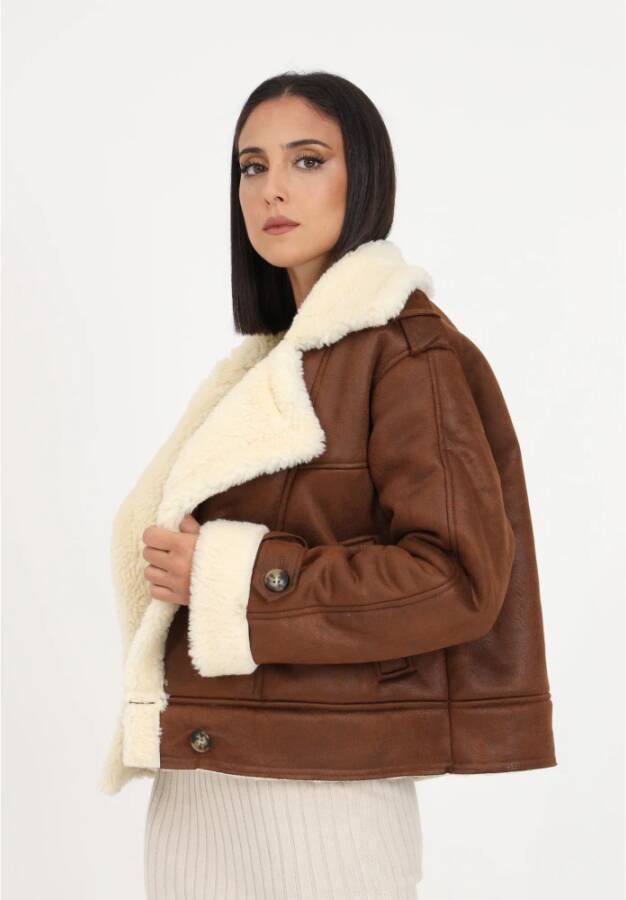 Only Dames Aviator Bonded Jack Bruin Dames