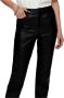 Only emily zwarte high waist straight fit leerlook ankle broek valt kleiner - Thumbnail 7