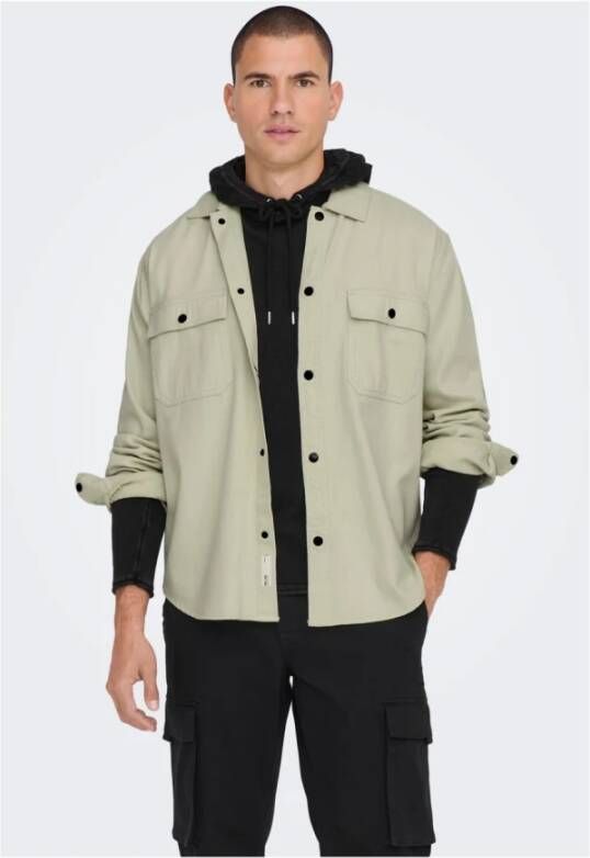 Only & Sons Light Jackets Beige Heren