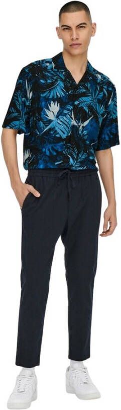 Only & Sons Linus Crop Lin broek Blauw Heren