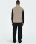 Only & Sons Mouwloos donsjack Cash Corduroy Beige Heren - Thumbnail 5