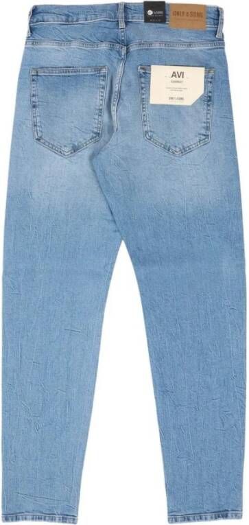 Only & Sons Wide Jeans Blauw Heren