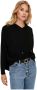 Only Tessa Lange Mouw Hoodie Detail Black Dames - Thumbnail 4