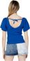 Only Onlleelo S S Back Pullover KNT Noos 15203888 Blauw Dames - Thumbnail 3