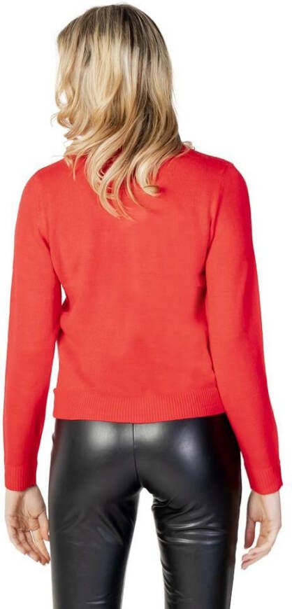 Only Round-neck Knitwear Rood Dames