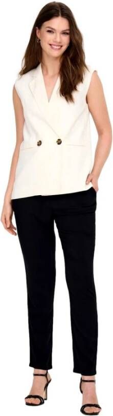 Only Skinny Trousers Zwart Dames