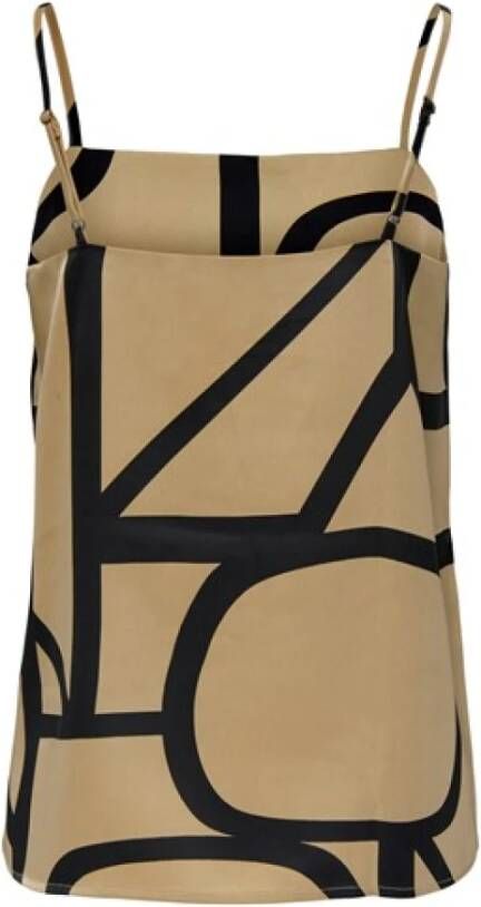 Only Sleeveless Tops Beige Dames