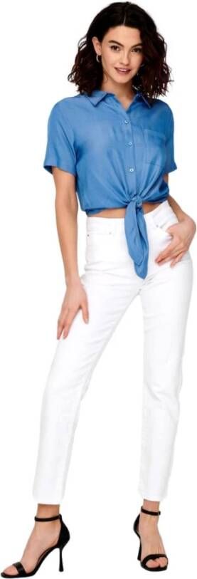 Only Slim-fit Trousers Wit Dames
