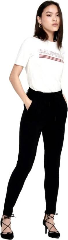 Only Slim-fit Trousers Zwart Dames