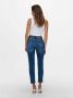 ONLY cropped high waist straight fit jeans ONLEMILY medium blue denim regular - Thumbnail 5