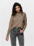 Only Onlcamilla V-Hals L S Pullover Knt: Caribou MELANGE | Freewear Bruin Brown Dames - Thumbnail 6