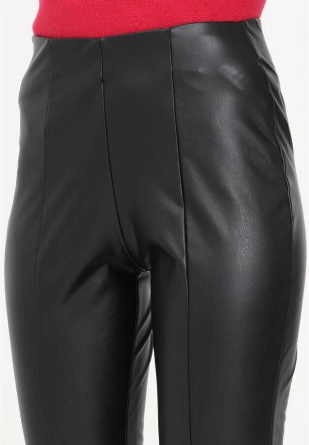 Only Zwarte casual broek met enkelopening Black Dames