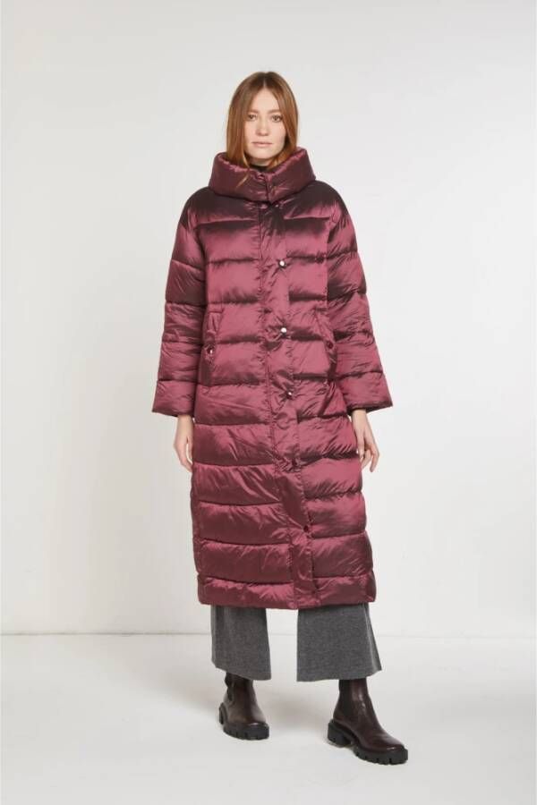 OOF Wear Down Coat Paars Dames