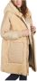 OOF Wear Vanille Parka met Geribbelde Manchetten Beige Dames - Thumbnail 4