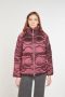 OOF Wear Korte Gewatteerde Jas Bordeaux Purple Dames - Thumbnail 2