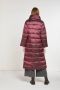 OOF Wear Oversized Gewatteerde Lange Jas in Bordeaux Red Dames - Thumbnail 3