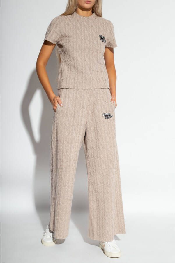 Opening Ceremony Broek met geborduurd logo Beige - Foto 7