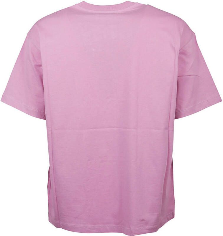 Opening Ceremony T-shirt kromgetrokken logo regelmatig Roze Heren