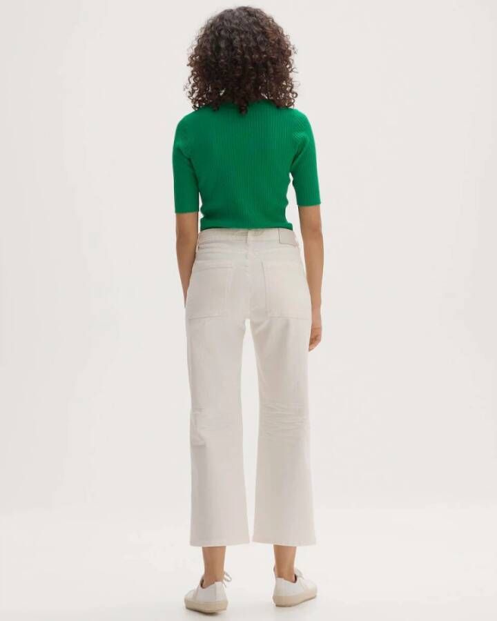 Opus Cropped Jeans Wit Dames