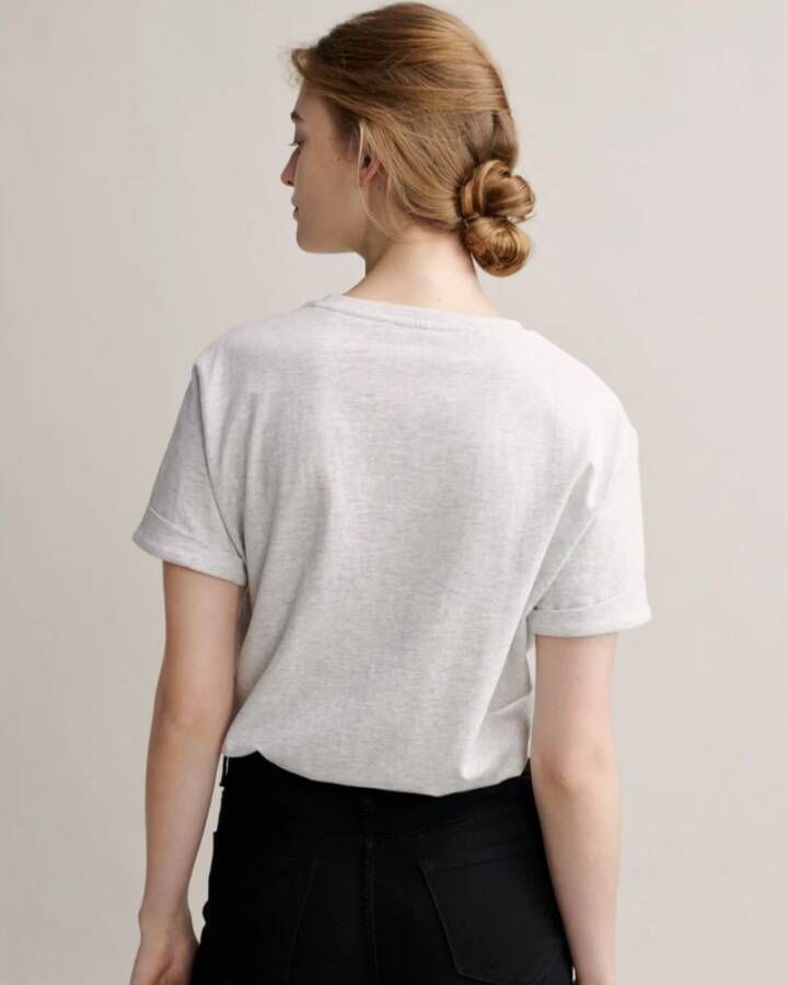 Opus t-shirt Grijs Dames