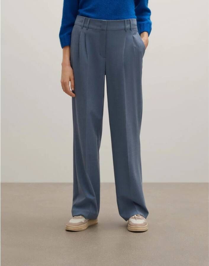 Opus Trousers Blauw Dames
