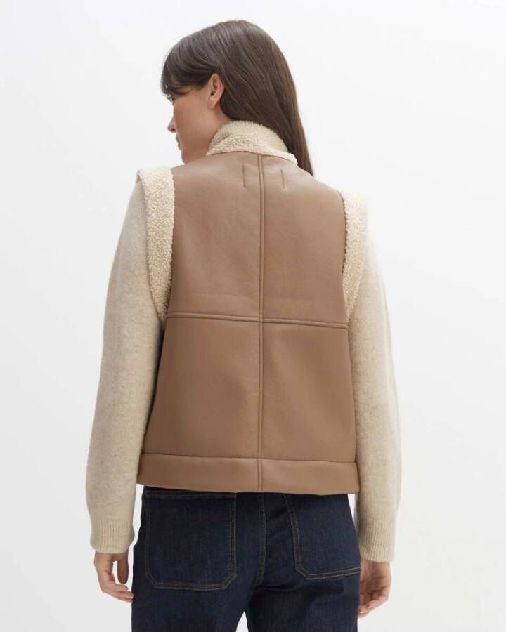 Opus Wareni Mouwloos Vest Bruin Dames