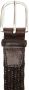 Orciani Bruin Leren Gevlochten Riem Aw24 Brown Heren - Thumbnail 2