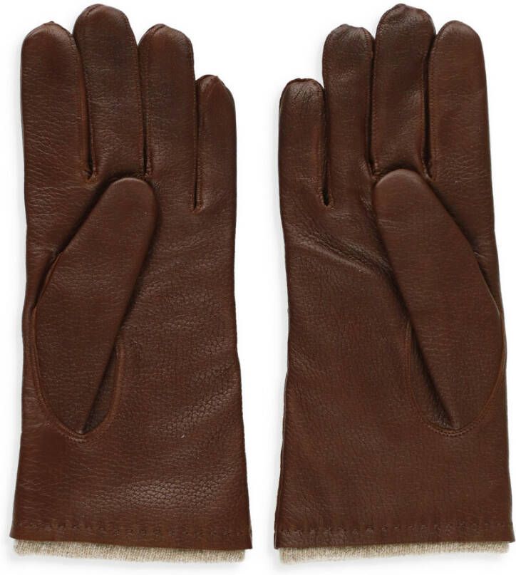 Orciani Gloves Bordeaux Rood Heren