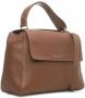 Orciani Gehamerde leren handtas met afneembare riem Brown Dames - Thumbnail 2