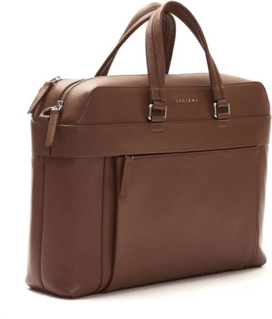 Orciani Handtas Bruin Heren