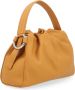 Orciani Schoudertas van amberkleurig generfd leer Orange Dames - Thumbnail 2