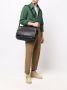 Orciani Chevrette Nubuck Leren Messenger Tas Black Heren - Thumbnail 2
