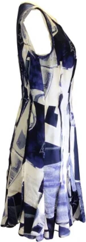 Oscar De La Renta Pre-owned Silk dresses Meerkleurig Dames