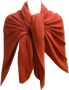 Oscar De La Renta Pre-owned Silk scarves Oranje Unisex - Thumbnail 2