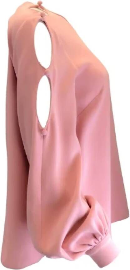 Oscar De La Renta Pre-owned Silk tops Roze Dames