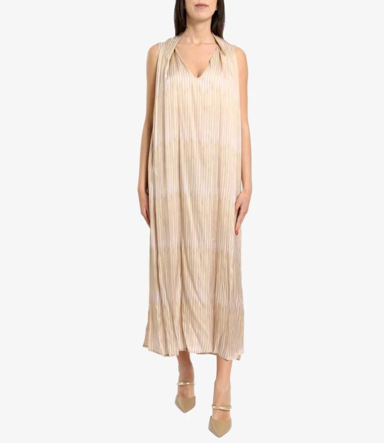 Ottod'Ame Maxi Dresses Beige Dames