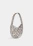 Paco Rabanne Luxe Handtas met Lichtroze Strass en Metalen Oogjes Grijs Dames - Thumbnail 2