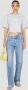 Paco Rabanne Katoenen Logo Print Crop T-shirt Grijs Dames - Thumbnail 2