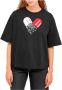 Paco Rabanne Korte Mouw T-Shirt met Logo Print Black Dames - Thumbnail 2