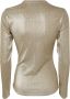 Paco Rabanne Zilver Goud Crew Neck Sweater Yellow Dames - Thumbnail 2