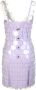 Paco Rabanne Gedurfde Kleur Statement Mini Jurk Purple Dames - Thumbnail 2