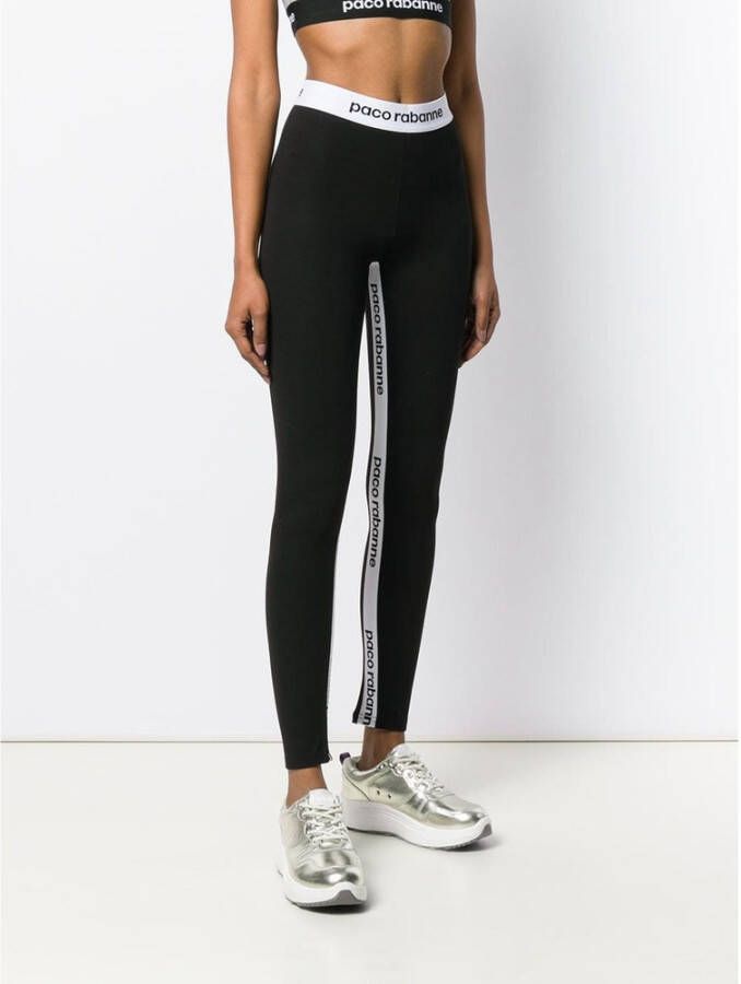 Paco Rabanne Stijlvolle en comfortabele leggings Zwart Dames