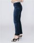 Paige Hoge taille rechte pasvorm fluwelen jeans Blauw Dames - Thumbnail 2