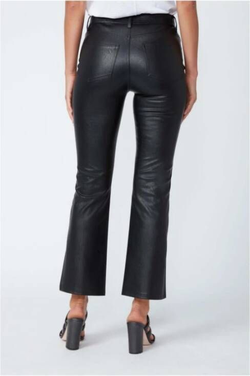 Paige Leather Trousers Zwart Dames