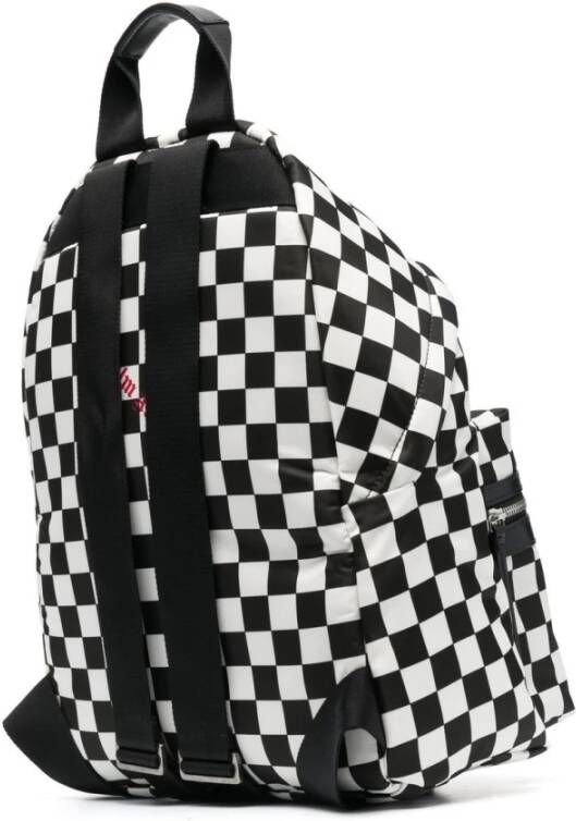Palm Angels Damier Check Logo Rugzak Zwart Heren