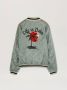 Palm Angels Life is Palm Bomber jacket Blauw Heren - Thumbnail 8